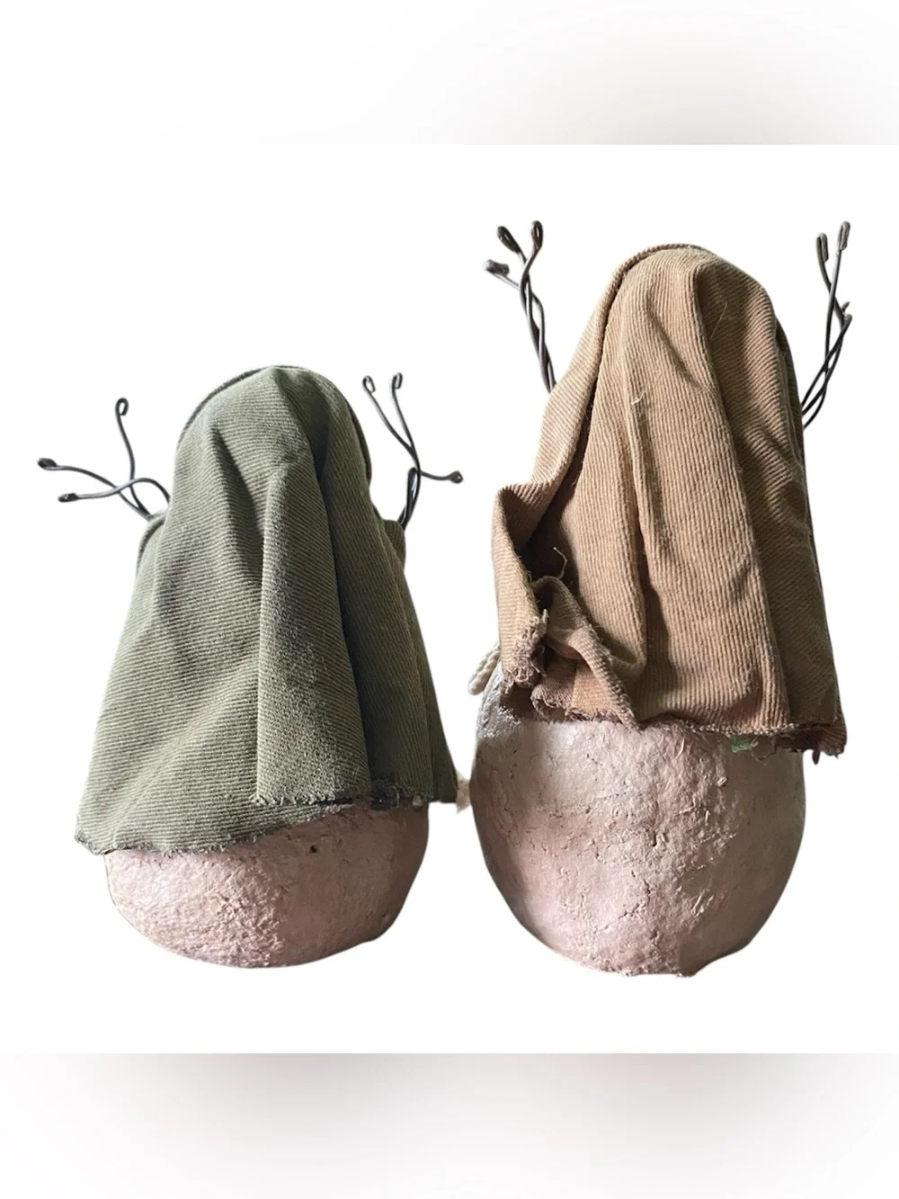 Primitive Snowman Nativity Set Handcrafted 3 Piece Set Rustic Folk Art Christmas